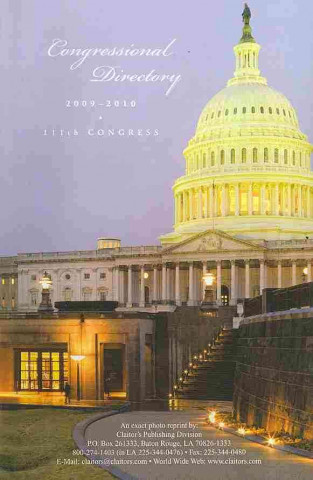 Kniha Official Congressional Directory, 111th Congress Joint Committee on Printing United State