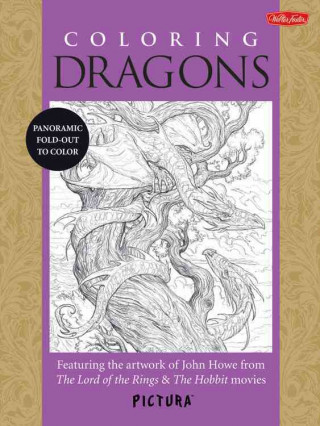 Книга Coloring Dragons: Featuring the Artwork of John Howe from the Lord of the Rings & the Hobbit Movies John Howe