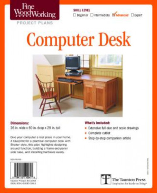 Könyv Fine Woodworking's Computer Desk Plan Fine Woodworking