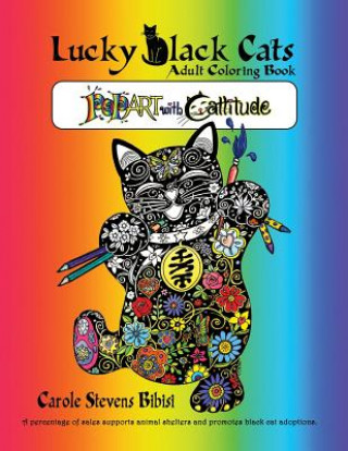 Carte Lucky Black Cats Adult Coloring Book Carole Stevens Bibisi