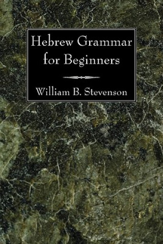 Kniha Hebrew Grammar for Beginners William B. Stevenson