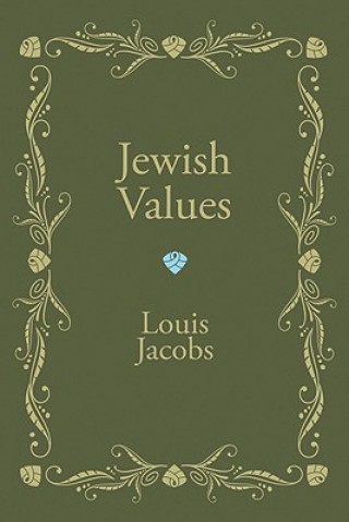 Kniha Jewish Values Louis Jacobs