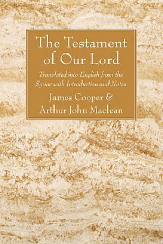 Kniha Testament of Our Lord James Cooper