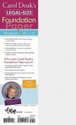Книга Carol Doak's Legal Size Foundation Paper Carol Doak