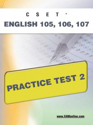 Könyv Cset English 105, 106 Practice Test 2 Sharon Wynne