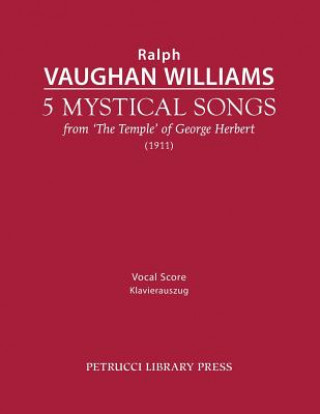 Kniha 5 Mystical Songs Ralph Vaughan Williams