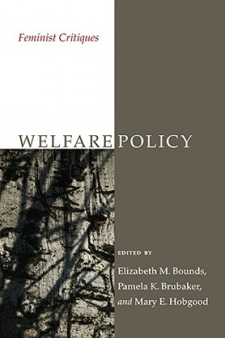 Könyv Welfare Policy: Feminist Critiques Elizabeth M. Bounds