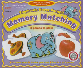 Książka Elephants Never Forget Memory Matching Board Game 3110