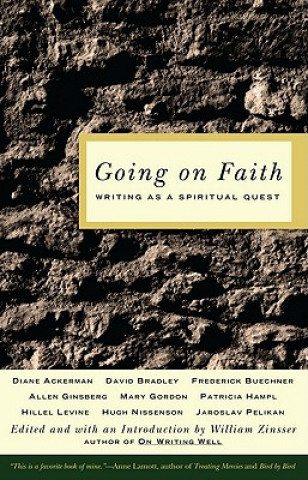 Kniha Going on Faith William Zinsser
