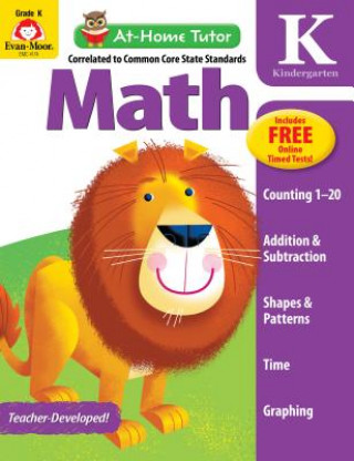 Carte At-Home Tutor Math, Kindergarten Jo Ellen Moore