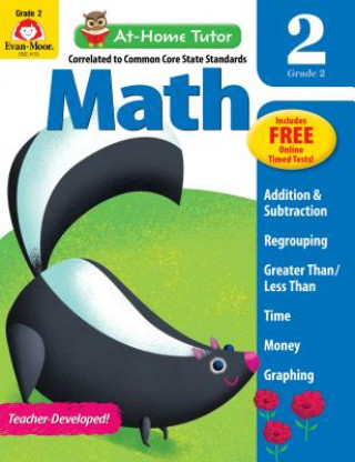 Carte At-Home Tutor Math, Grade 2 Evan-Moor Educational Publishers