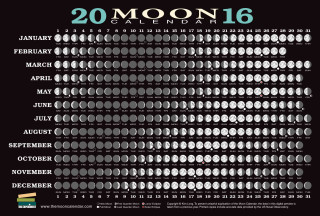 Hra/Hračka 2016 Moon Calendar Card (5-Pack) Kim Long