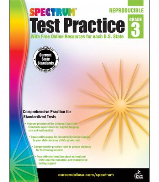 Kniha Spectrum Test Practice, Grade 3 Spectrum