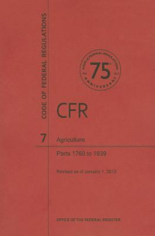 Kniha Agriculture, Parts 1760 to 1939 National Archives and Records Administra