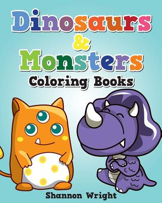 Carte Dinosaurs & Monsters Coloring Book Shannon Wright