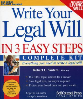 Audio Write Your Legal Will in 3 Easy Steps Robert Craig Waters