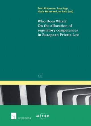 Carte Who does What? On the Allocation of Regulatory Competences in European Private Law Bram Akkermans