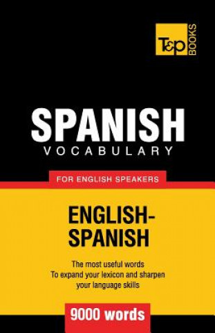 Książka Spanish vocabulary for English speakers - 9000 words Andrey Taranov
