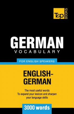 Knjiga German vocabulary for English speakers - 3000 words Andrey Taranov