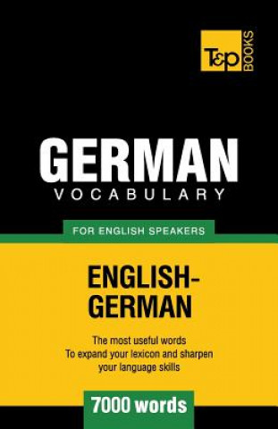 Kniha German vocabulary for English speakers - 7000 words Andrey Taranov