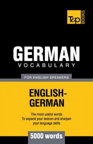 Książka German vocabulary for English speakers - 5000 words Andrey Taranov