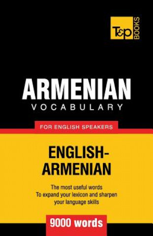 Książka Armenian vocabulary for English speakers - 9000 words Andrey Taranov