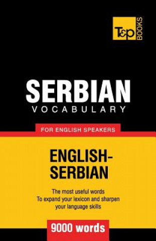 Książka Serbian vocabulary for English speakers - 9000 words Andrey Taranov