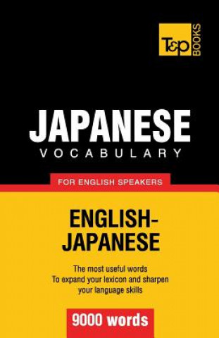 Könyv Japanese vocabulary for English speakers - 9000 words Andrey Taranov