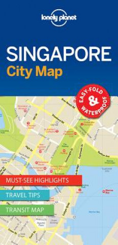 Tiskovina Lonely Planet Singapore City Map Lonely Planet
