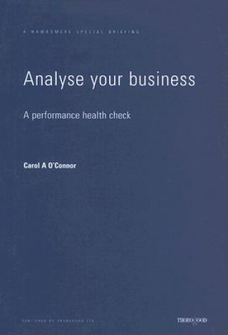 Książka Analyse Your Business: A Performance Health Check Carol A. O'Connor