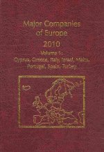 Coperta cărții Major Companies of Europe 2010, 29th Ed., 7 Vol. Set