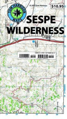 Articles imprimés Sespe Wilderness Trail Map Tom Harrison