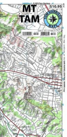 Materiale tipărite Mt. Tamalpais Trail Map-: Tom Harrison Maps Tom Harrison