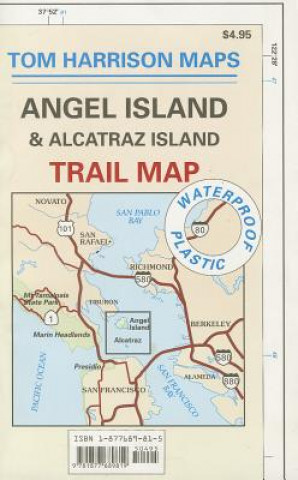 Materiale tipărite Angel Island & Alcatraz Island Trail Map Tom Harrison