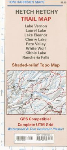 Tlačovina Hetch Hetchy Trail Map Tom Harrison