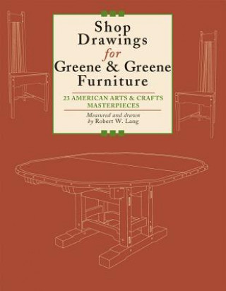 Könyv Shop Drawings for Greene & Greene Furniture: 23 American Arts & Crafts Masterpieces Robert W. Lang