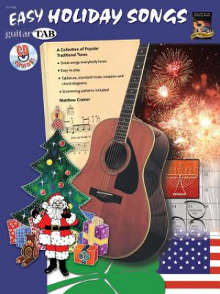 Libro Easy Holiday Songs: A Collection of Popular Traditional Tunes (Guitar Tab), Book & CD Matthew Cramer