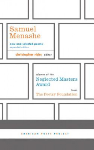 Kniha Samuel Menashe: New and Selected Poems Samuel Menashe