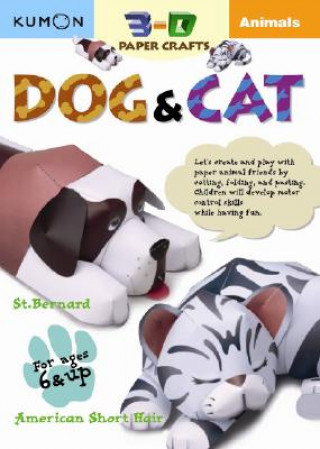 Kniha 3D Craft: Animals: Cat & Dog Eno Sarris