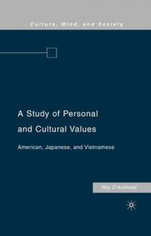 Carte Study of Personal and Cultural Values R. D'Andrade
