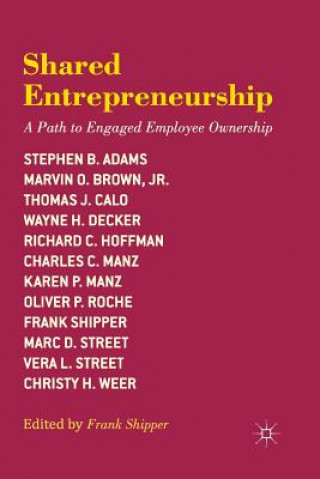 Kniha Shared Entrepreneurship F. Shipper