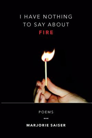Kniha I Have Nothing to Say about Fire Marjorie Saiser