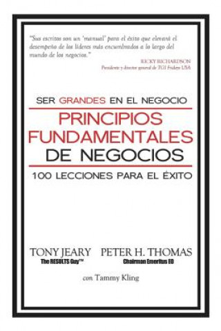 Knjiga Principios Fundamentales de Negocios Tony Jeary