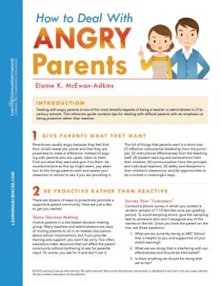 Prasa How to Deal with Angry Parents Quick Reference Guide Elaine McEwan-Atkins