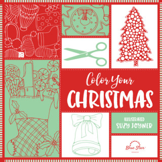 Book Color Your Christmas: A Crafty Christmas Adult Coloring Book Blue Star Premier