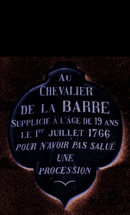 Carte Affaire Du Chev de La Ba Voltaire
