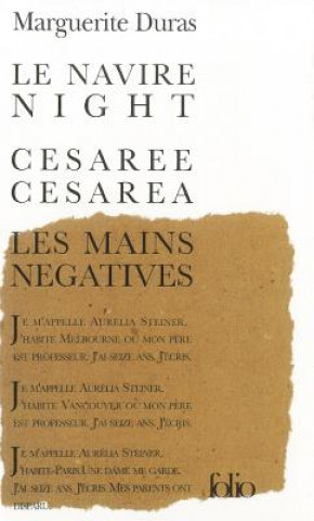Kniha Navire Night Marguerite Duras