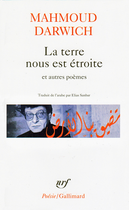 Kniha Terre Nous Est Etroite Et Mahmoud Darwich