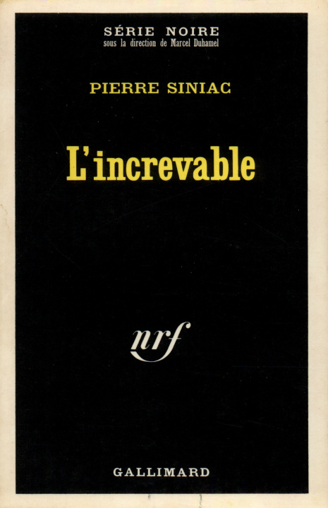 Βιβλίο Increvable Pierre Siniac