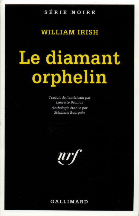 Carte Diamant Orphelin William Irish